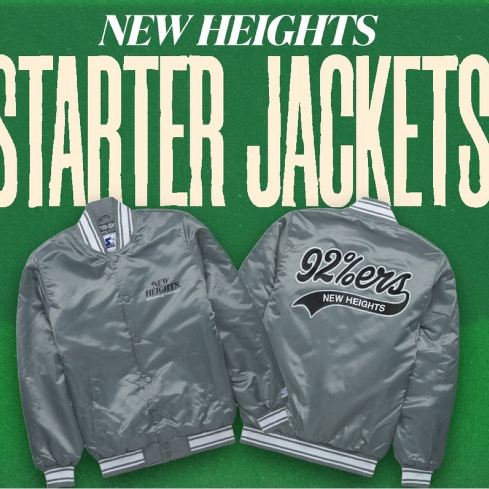 Brand New! NEW Heights 92%ers Starter Jacket.